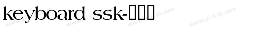 keyboard ssk字体转换